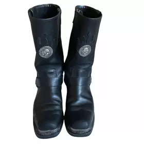 91229 Harley Davidson Delinquent Willie G Skull Motorcycle Boots Men S 9 Harness Biker