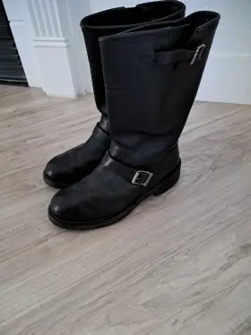 91279 Harley-davidson Motorcycle Mens Black Biker Boots Size 9 Style