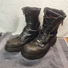 91542 Harley-davidson Boots Mens 10.5 Motorcycle Biker Side Zip