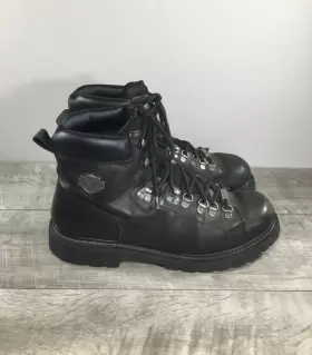 91610 Harley-davidson Motorcycle Dipstick Leather Soft Toe Mens Boots Size 10 W