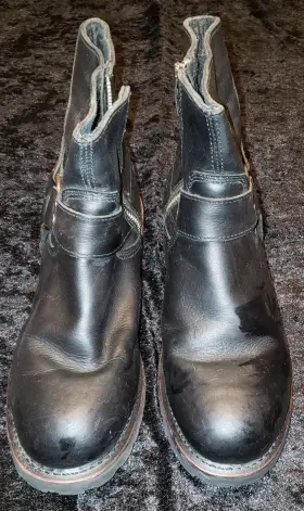 95092 Harley-davidson Vintage Mens Harness/side Zip Motorcycle Boots Size 10 95092 Harley-davidson Vintage Mens Harness/side Zip Motorcycle Boots Size 10
