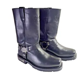 98045 Harley-davidson Mens Harness Boots Size Us 9 Stock #