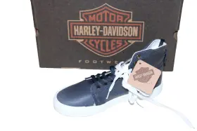 D71008 Harley-davidson Size 6.5 Delmont De Navy Blue Sneakers Fashion Mens