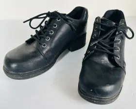 D83553 Harley-davidson Womens Cate Black Leather Motorcycle Boot Shoes Sz 8 D83553 Harley-davidson Womens Cate Black Leather Motorcycle Boot Shoes Sz 8