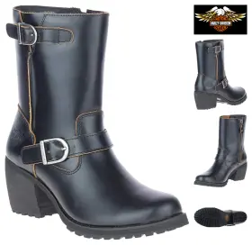 D84756 Harley-davidson Lalanne Motorcycle Boot Womens Sz 11 M Black Leather New 162