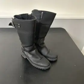 D85167 Harley-davidson Womens Alexa Black Lace Leather Motorcycle Boots Sz 8m