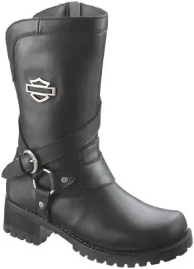 D85514 Harley-davidson Womens Amber Water Resistant Boot 8.5 Black
