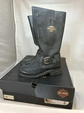 D85517 Harley-davidson Woman S Belinda Buckle Black Leather Size 8