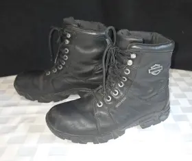 D87054 Harley-davidson Motorcycles Elaine Waterproof Women S 9.5 Black Leather Boots D87054 Harley-davidson Motorcycles Elaine Waterproof Women S 9.5 Black Leather Boots