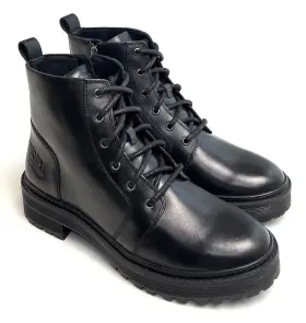 D87217 Harley-davidson Motorcycle Women S Black Leather Boots Size 9 Valene 5 Inch New
