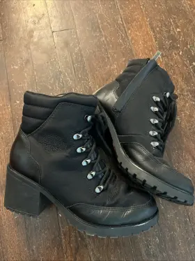 D87225 Harley-davidson Genuine Size 8m Woman S Corrington 5 Inch Zipper Boot Black