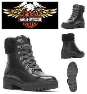 D87258 Harley-davidson Anderdon 6 Inch Motorcycle Boot Womens 11 Black Leather New 160