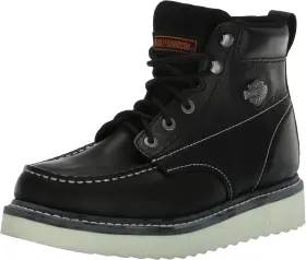 D93135d Harley-davidson Mens Beau 7.5 Inch Wedge Boot 8 Black