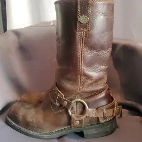 D93316 Harley-davidson Boots Size 12 Used Leather D93316 Harley-davidson Boots Size 12 Used Leather