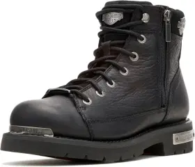 D93493 Harley-davidson Mens Chipman Leather Motorcycle Casual Boot 10.5 Black
