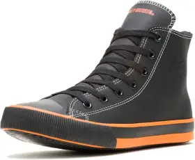 D93816 Harley-davidson Mens Nathan Leather Motorcycle Casual Sneaker 7.5 Black