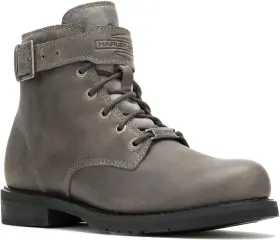 D93870 Harley-davidson Mens Vntgmoto Short Mid Calf Boot 11 Grey