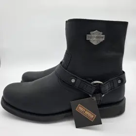 D95262 Harley-davidson Mens Scout Leather Harness Riding Boot Size 13 Zip Up