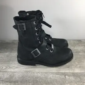 D95274 Harley-davidson Mens Motorcycle Ranger Black Leather Riding Biker Boots 9