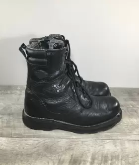 D96026 Harley-davidson Motorcycle Men S Jay Black Leather Riding Biker Boots 8
