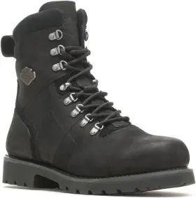 D96239 Harley-davidson Mens Bannack 8 Inch Performance Black Motorcycle Boots 9.5