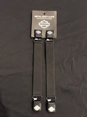 Mau401 Harley Davidson Mau401/08 Motorcycles Metal Boot Clips With Elastic Straps 10 Inch
