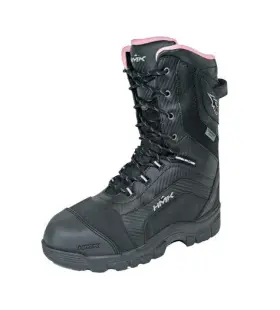 Hm906vw Hmk Womens Voyager Black Pink Snowmobile Boot Size 6 Us /36 Eu / 5 Uk