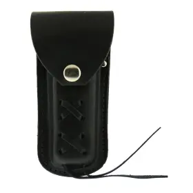 Csf1006 Hot Leathers 192359810819 Black Leather Knife Case With Snap Closure Csf1006 Hot Leathers 192359810819 Black Leather Knife Case With Snap Closure