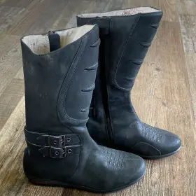 3403-0273 Icon Sacred I Motorcycle Riding Boots Black Size Us 5 Women Zip Buckle