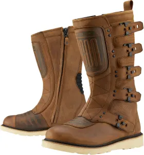3403-1230 Icon Elsinore Fits 2 Ce Motorcycle Boots Brown Size 13 Rugged Style And