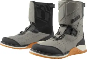 3403-1244 Icon Alcan Waterproof Gray Boots Size 7