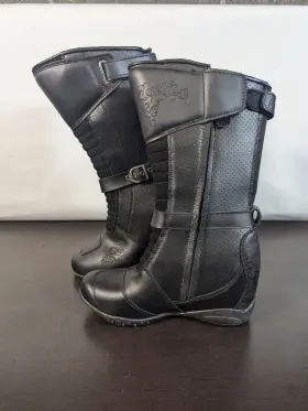1357-3010 Joe Rocket Womens Heartbreaker Motorcycle Riding Boots Black Us Size 8 1357-3010 Joe Rocket Womens Heartbreaker Motorcycle Riding Boots Black Us Size 8