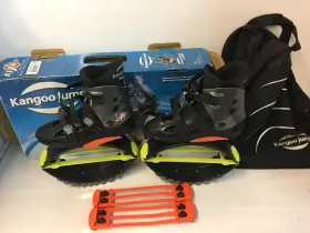 Kj-xr3 Kangoo Jumps Multi-size Medium Rebound Boots Black/orange With Bag Mint