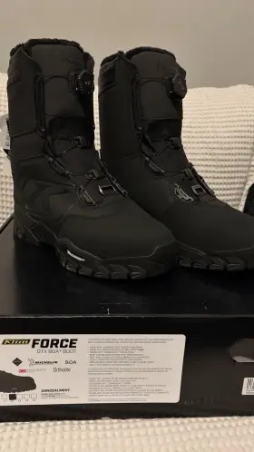3452-000 Klim Force Gtx Boa Boot. Black. Mens Size 12