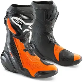 3pw220035507 Ktm Powerwear Alpinestars Supertech R Boots Sz 9/43 Free Shipping