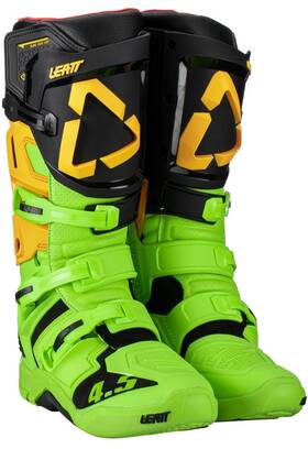 Leatt 3023050400 4.5 Moto Boot Citrus Size 10 Mx Atv Off-road