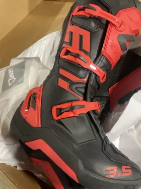 Le3022060190 Leatt Euro 40 Us 7 Uk 6 Kids Youth Childrens 3.5 Red/black Mx Motorbike Boots