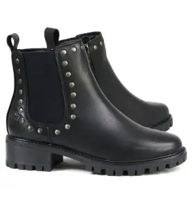 Mbl9457 Milwaukee Leather 192359188390 Womens Premium Black Fashion Ankle Booties