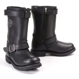 Mbl9359 Milwaukee Leather 192359236107 Womens Black 11-inch Classic Engineer Motorcycle