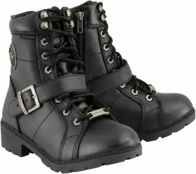 Mbl9326wp Milwaukee Leather Mb9326wp Womens Black Lace-up Waterproof Motorcyle Boots 8.5 Mbl9326wp Milwaukee Leather Mb9326wp Womens Black Lace-up Waterproof Motorcyle Boots 8.5