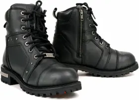 Mbl9319 Milwaukee Leather Womens Black Premium Motorcycle Riding 8.5