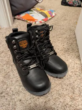 Mbl9321wp Milwaukee Leather Mbl9321 Waterproof Lace Up Motorcycle Boots Womens Sz 7.5