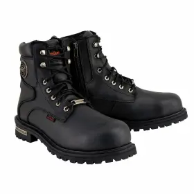 Mbm9097wpst-blk-9w Milwaukee Leather Mbm9097wpst Mens Black Wide-width 6-inch Logger Steel Toe Mbm9097wpst-blk-9w Milwaukee Leather Mbm9097wpst Mens Black Wide-width 6-inch Logger Steel Toe