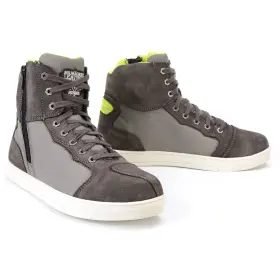 Mbm9117-grey-9 Milwaukee Leather Mbm9117 Mens Dark Grey Suede And Canvas Street Riding Mbm9117-grey-9 Milwaukee Leather Mbm9117 Mens Dark Grey Suede And Canvas Street Riding