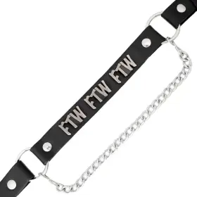 Mla3015-chain Milwaukee Leather Silver Ftw Emblem Boot Chain With Adjustable Strap Mla3015