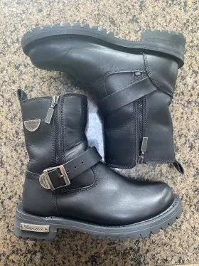 Mb40721 Milwaukee Afterburner Motorcycle Boots Womens 7 Excellent Cond 126 Retail