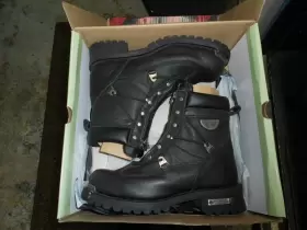 Mb440 Milwaukee Motorcycle Clothing Co. Black Throttle Boots Mens Size 9.5 / 9 1/2