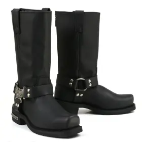 Mb410ee Milwaukee Motorcycle Clothing Company Mmcc 410ee Mens Wide Width Cowhide Leather Classic Harness Boots