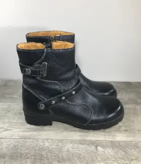 Mvb237 Milwaukee Womens Motorcycle Delusion Black Leather Biker Riding Boots 11