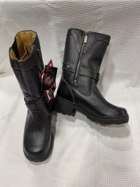 Mvb241 Milwaukee Demsel Motorcycle Boots Black Leather Multi Sizes 6 Through 10